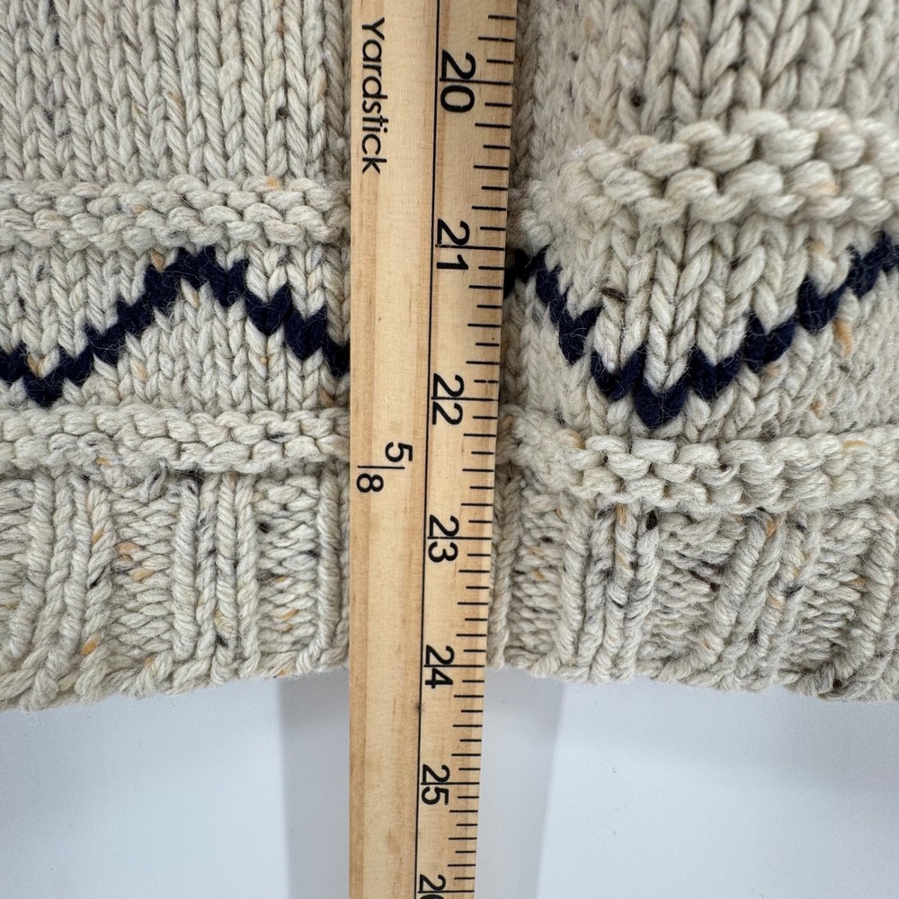 Vintage Outback Red Sweater Womens M Cream Fair Isle Wool Blend Mock Neck Chunky - Picture 6 of 9